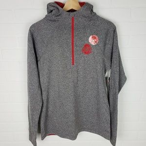 Ohio State Buckeyes Gray Pullover Hoodie M